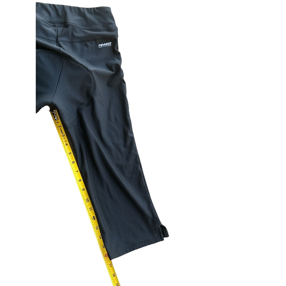 Nishiki Womans Specific Black Capri Padded Cycling Pants 86%Poly/14%SpandSizeMD - Picture 8 of 9
